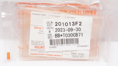 Terumo T030CB71 Transfer Bag 300ml